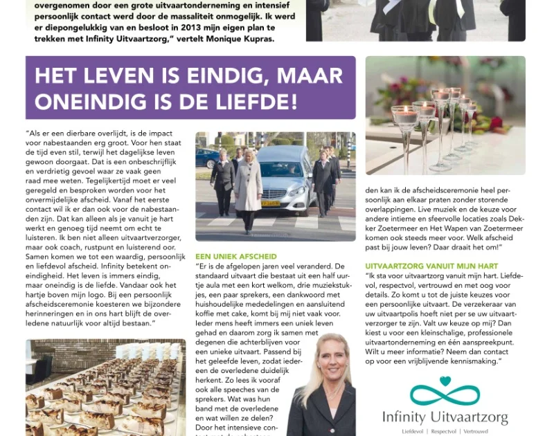 Infinity Uitvaartzorg in Mijn Zaak