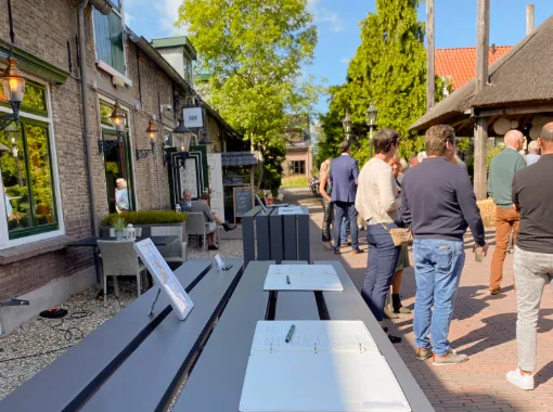 Condoleanceregister bij een Afscheid bijeenkomst bij Wapen van Zoetermeer verzorgd door Infinity Uitvaartzorg