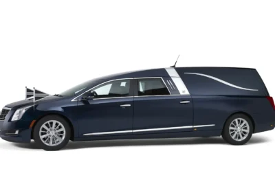 Cadillac Landaulet Rouwauto (blauw)