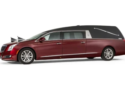 Cadillac Landaulet Rouwauto (rood)