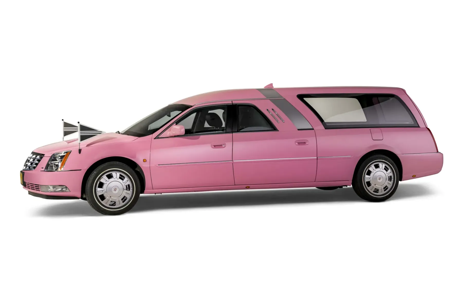 Cadillac Landaulet Rouwauto (roze)