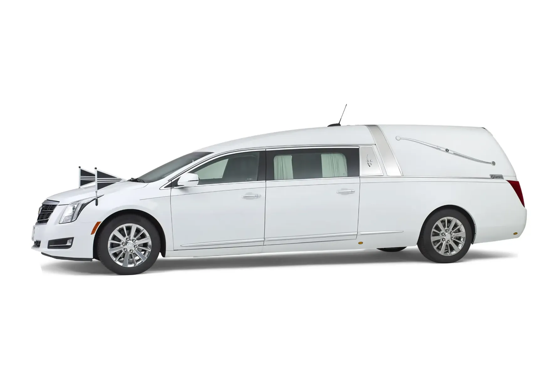 Cadillac Landaulet Rouwauto (wit)