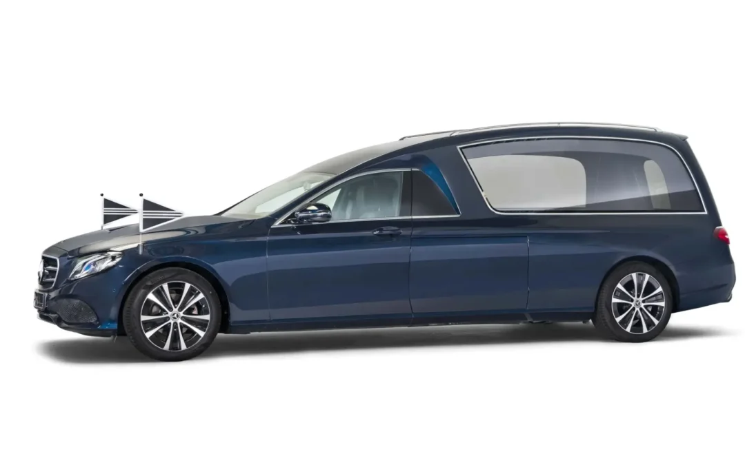 Mercedes rouwauto XL-Glas (blauw)