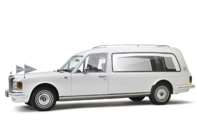 Rolls Royce Silver Spirit Rouwauto (wit)