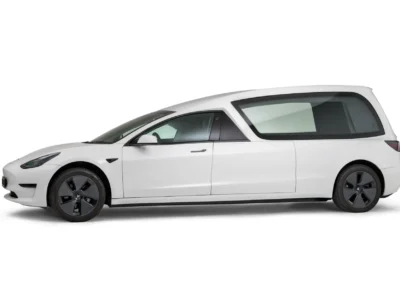 Tesla Rouwauto 3 (wit)