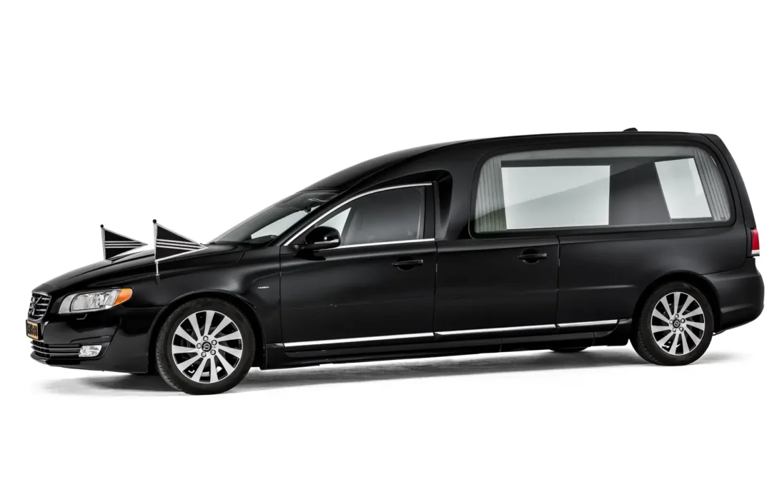Volvo rouwauto V70 glas